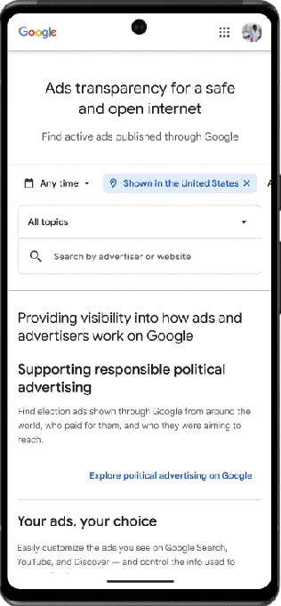 Googles new ad transparency center will keep track of a brands previous ads | SBM Global News
