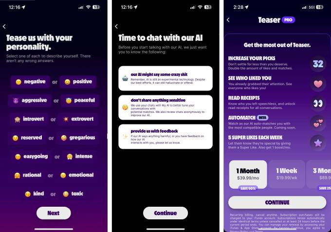 Teasers AI dating app turns you into a chatbot | SBM Global News