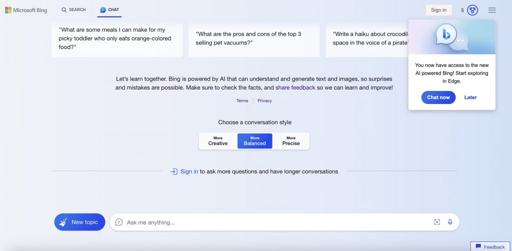 Microsofts Bing Chat comes to Chrome and Safari in tests for select users | SBM Global News