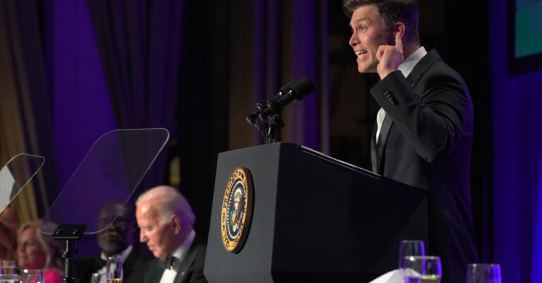 ColinJostFallsFlatatWhiteHouseCorrespondentsDinnerjpg | SBM Global News